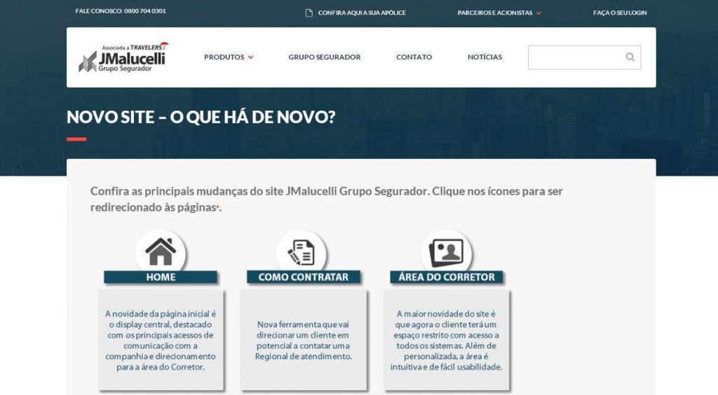 JMalucelli Seguradora apresenta novo site