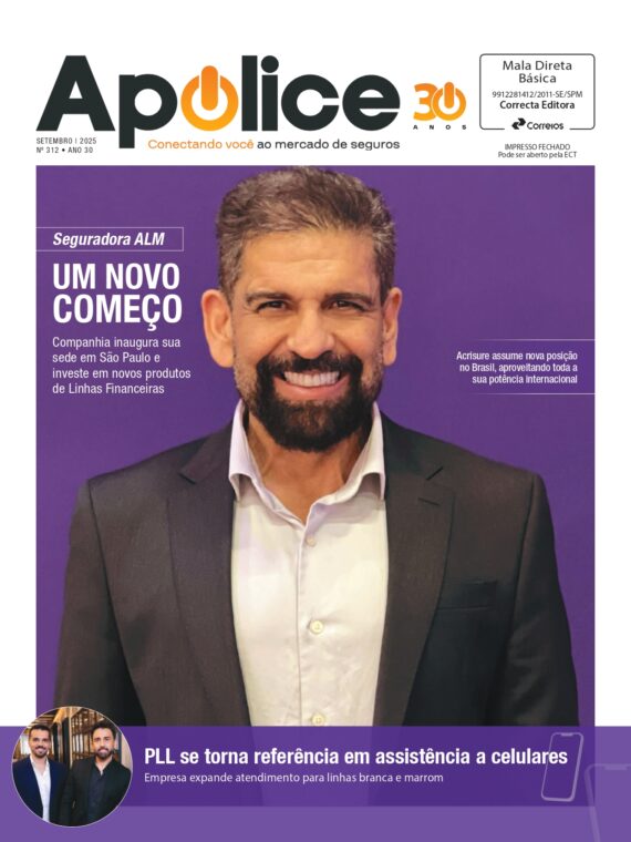 Seguradora ALM na capa da Revista Apólice