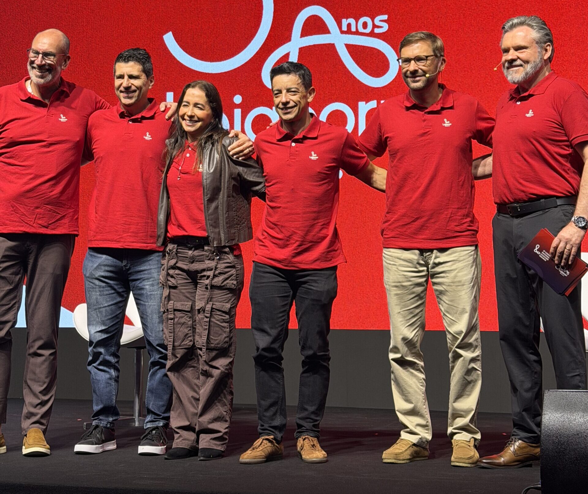 Luiz Longobardi, André Duarte, Ludmilla Concon, Sandro Ribeiro, Diogo Arndt e Dirceu Tiegs
