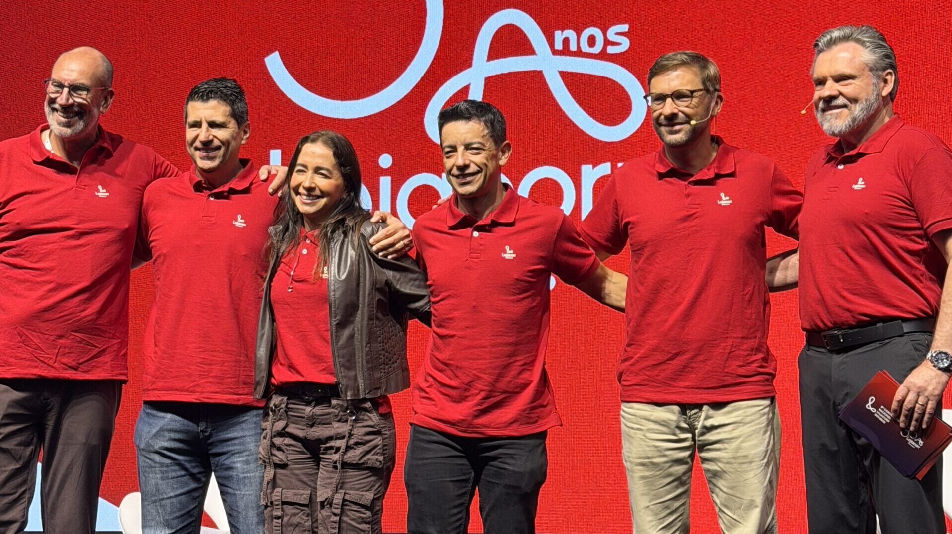 Luiz Longobardi, André Duarte, Ludmilla Concon, Sandro Ribeiro, Diogo Arndt e Dirceu Tiegs