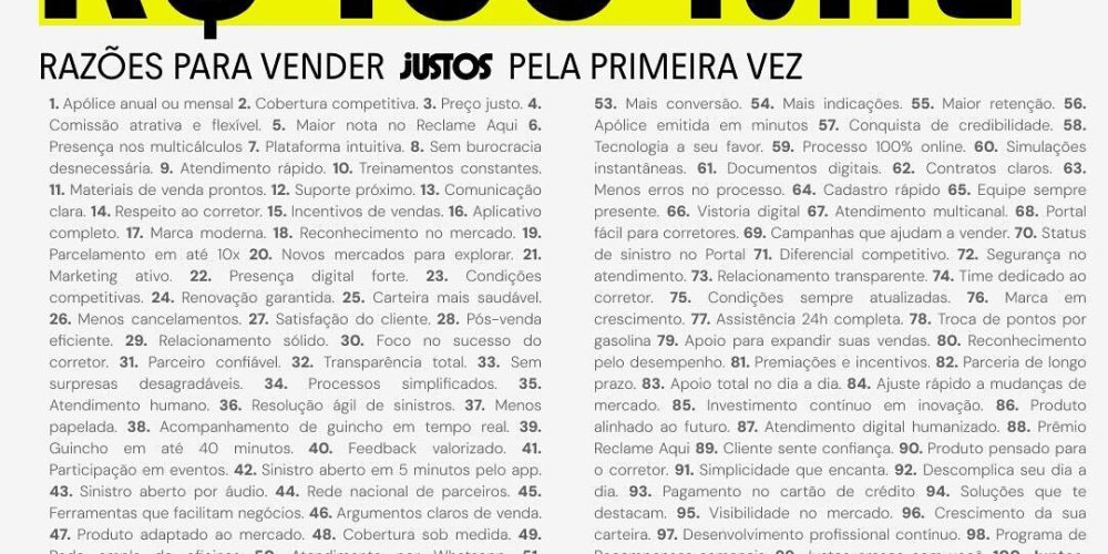 Campanha Justos - Agosto