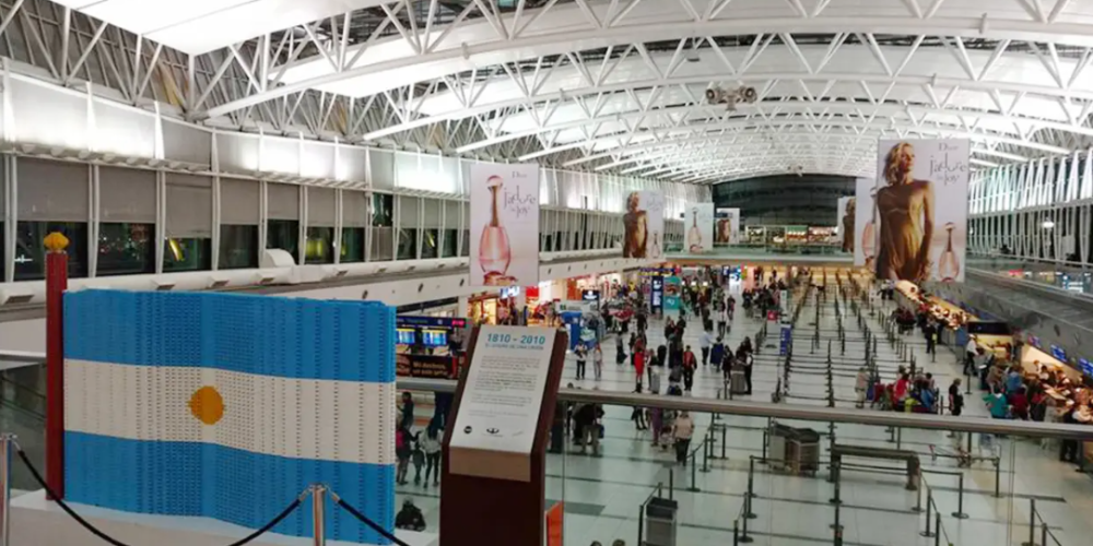 aeroporto internacional de Ezeiza, em Buenos Aires