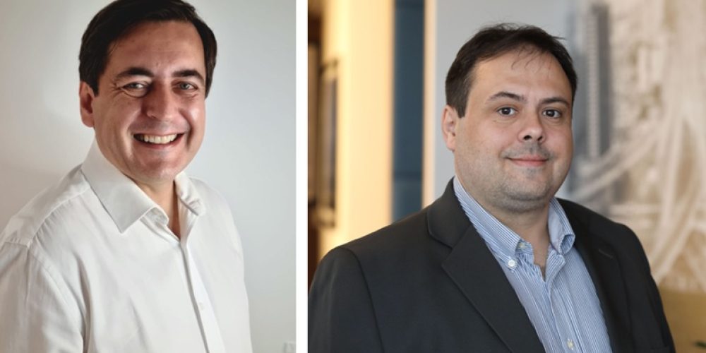 Claudio Macedo Pinto, da XS Global; e Márcio Rios, da Sombrero Seguros