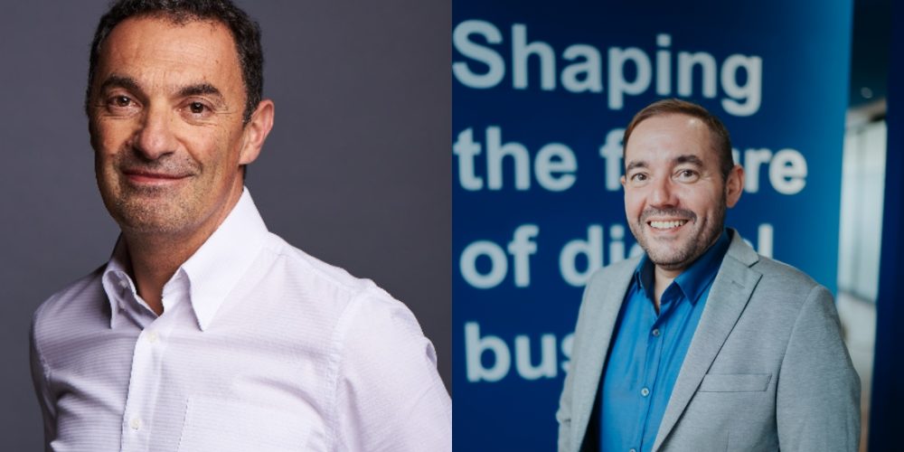 Glaucio Joanico, superintendente da Bradesco Seguros e Rubens Macedo, VP de Negócios da GFT Technologies