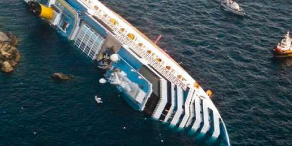 Costa Concordia naufragado