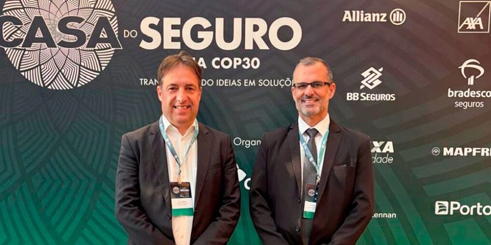 Denis Morais, presidente da FenaCap, e Gilberto Figueira, superintendente executivo da entidade