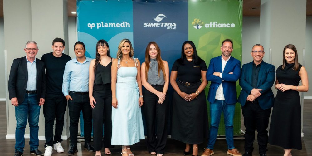 Executivos da Affiance, ESB.Corp, Simetria Brasil e Plamedh no evento de lançamento, em Belo Horizonte