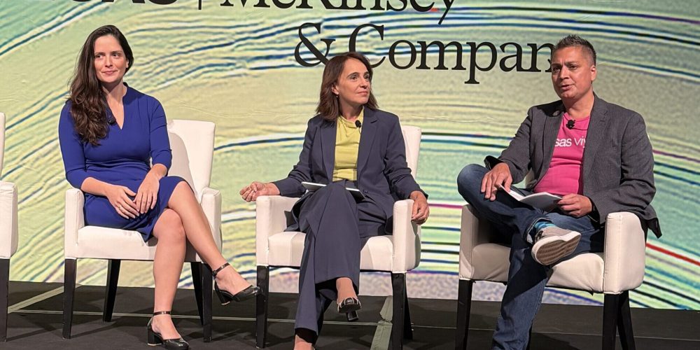 Luanna Eroles, Luciana Póvoa e Franklin Manchester no ITC Vegas 2025