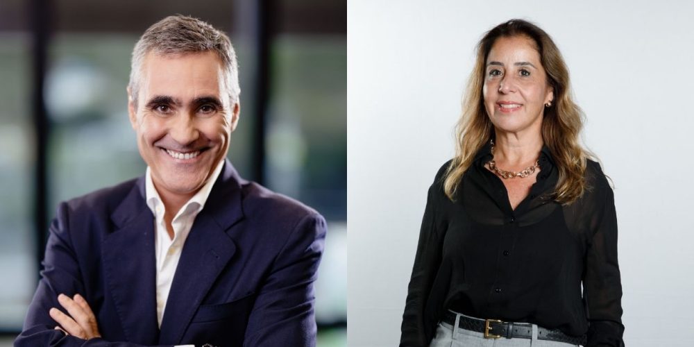Nelson Alves, Chief Operating Officer (COO) da Mapfre e Patrícia Rossi, diretora de Serviços Compartilhados e Processos da Mapfre.