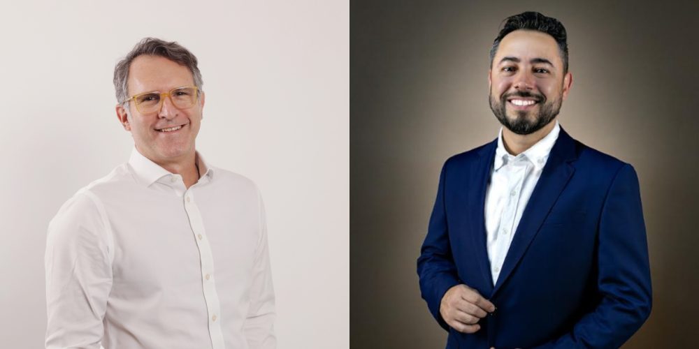Mauricio Masferrer, diretor executivo de Negócios Corporativos da Allianz Seguros e Managing Director da Allianz Commercial Brasil; e Rafael Marani, diretor de Agronegócios da companhia
