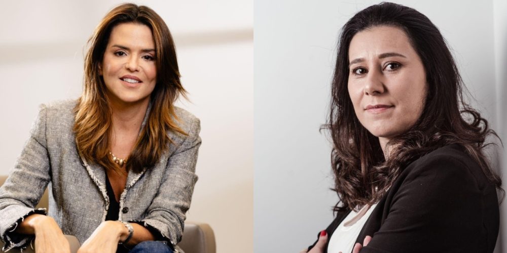 Karine Brandão, diretora executiva comercial da Mapfre e Hilca Vaz, diretora de vida da Mapfre