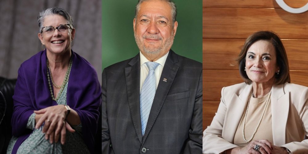 Liliana Caldeira, Edmur de Almeida e Maria Helena Monteiro