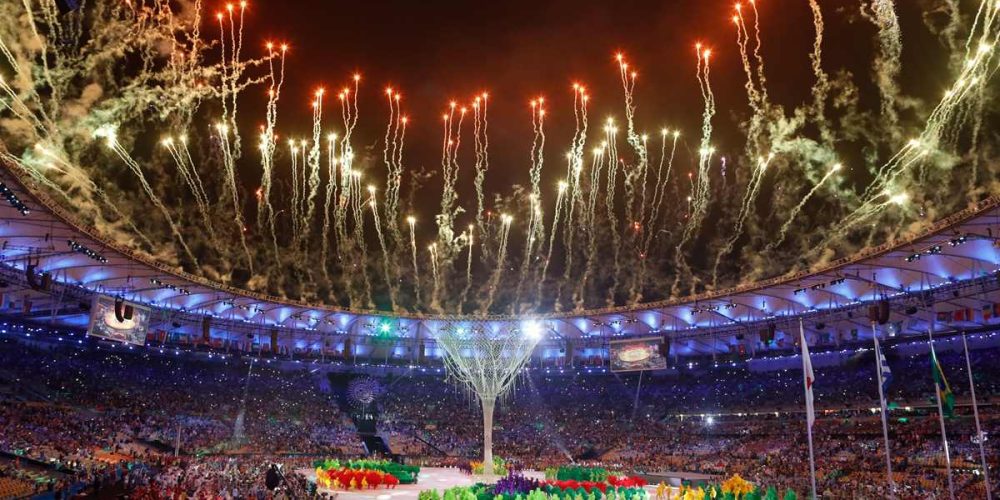 Cerimônia de encerramento dos Jogos Olímpicos Rio 2016, no Maracanã. Crédito: Fernando Frazão, Agência Brasil