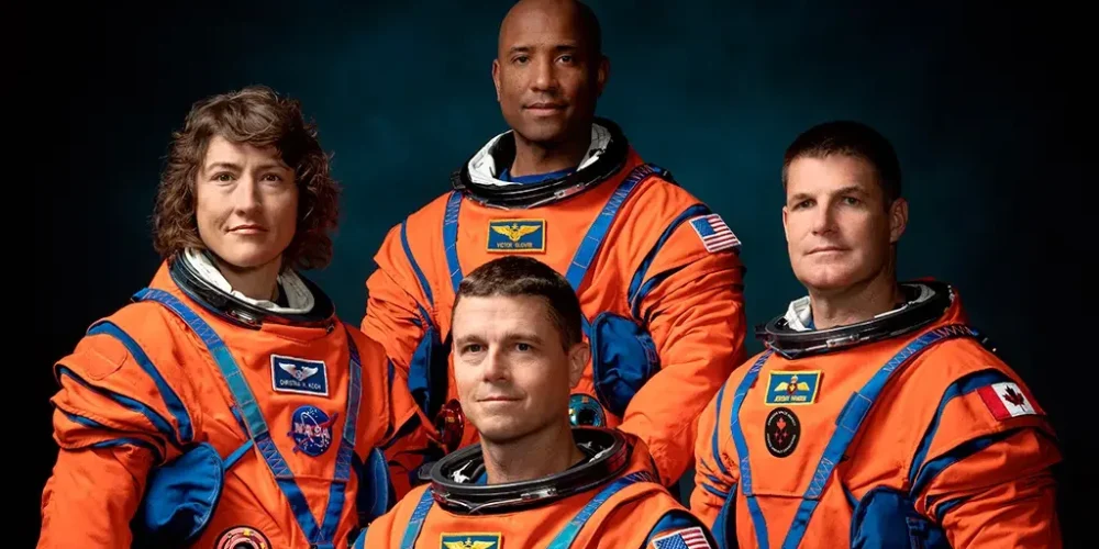 Tripulação é formada pelos astronautas Reid Wiseman, Victor Glover e Christina Koch, da Nasa, e Jeremy Hansen
Divulgação / Nasa