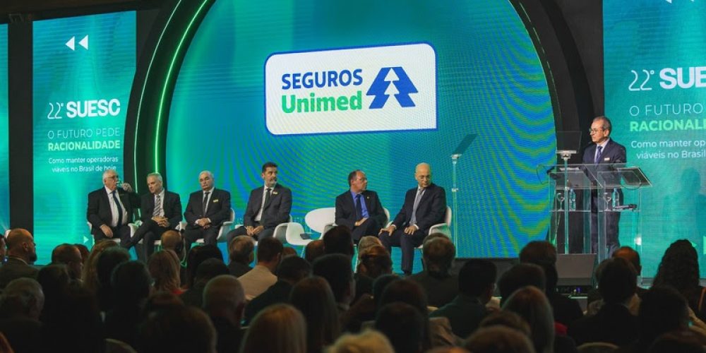 Presidente da Seguros Unimed, Helton Freitas, em destaque no 22º SUESC - Crédito: Divulgação
