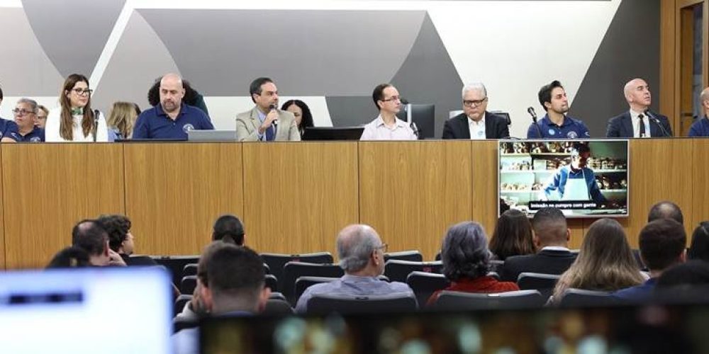 Especialistas do setor de seguros e parlamentares durante audiência pública na ALMG - Foto: Divulgação ALMG