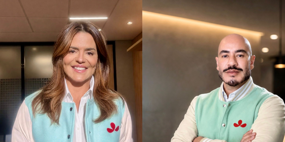 Karine Brandão, diretora executiva comercial e Rafael Haddad, superintendente nacional do Mapfre ON